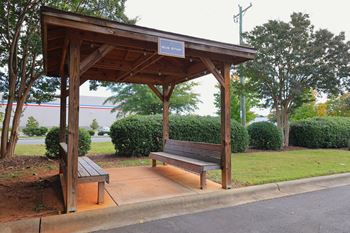 Public transportation waiting area